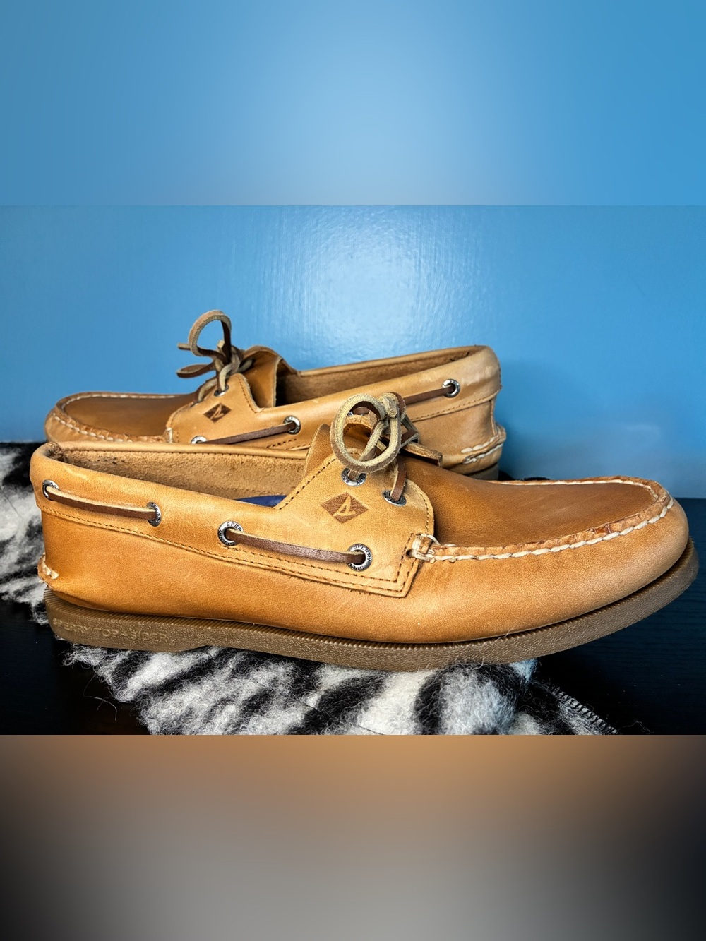 Sperry Men's Tan Leather Classic Boat Shoes